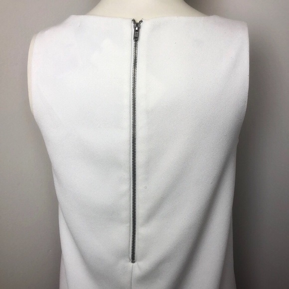 Helmut Lang White Sleeveless Minimalist Shift Dress Size S - Picture 6 of 8